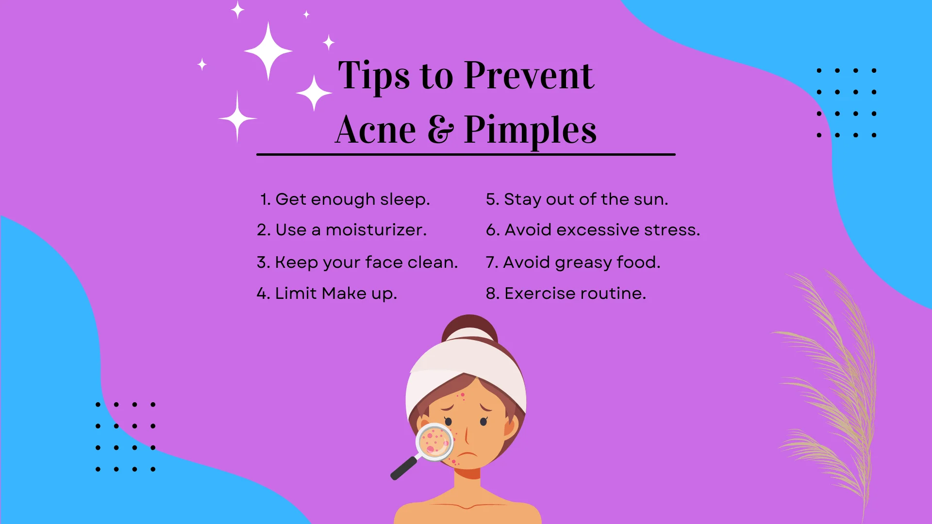 tips to prevent acne & pimples