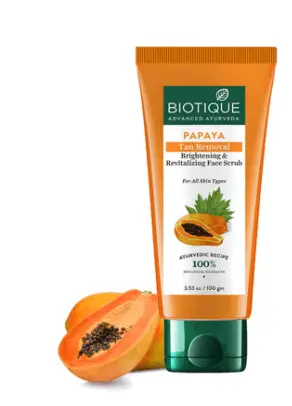 Biotique Papaya Tan Removal Brightening & Revitalizing Face Scrub Biotique Papaya Tan Removal Brightening & Revitalizing Face Scrub