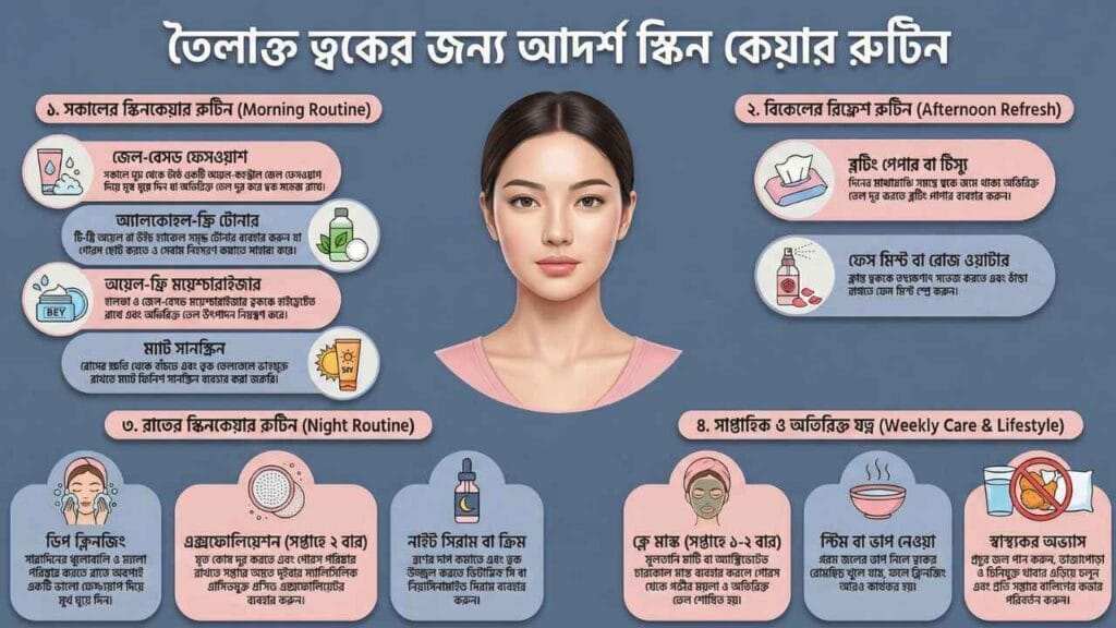 Ideal skincare routine for oily skin