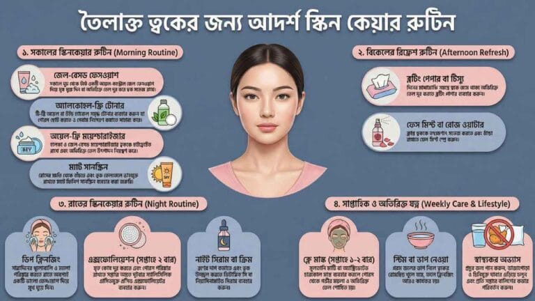 Ideal skincare routine for oily skin