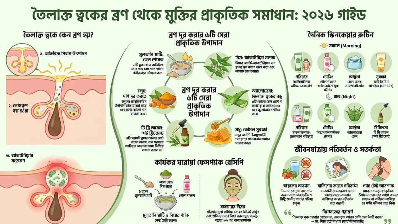 Natural solutions for acne on oily skin