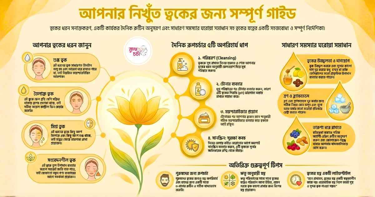ত্বকের সঠিক যত্ন ও ঘরোয়া রূপচর্চা