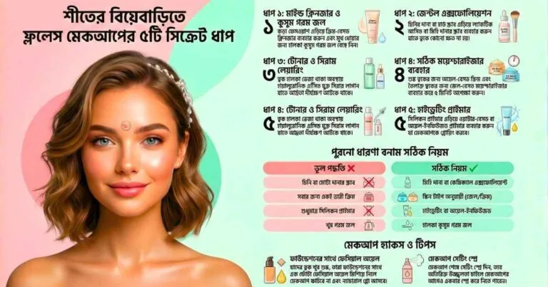 শীতের বিয়েবাড়ির ফ্ললেস মেকআপ গাইড