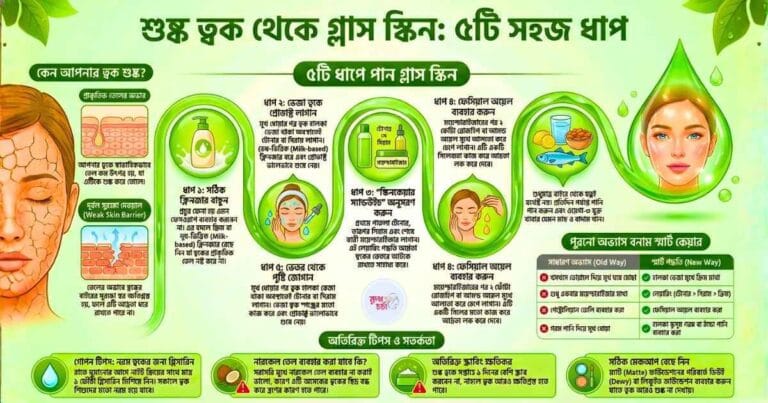 শুষ্ক ত্বক থেকে গ্লাস স্কিন
