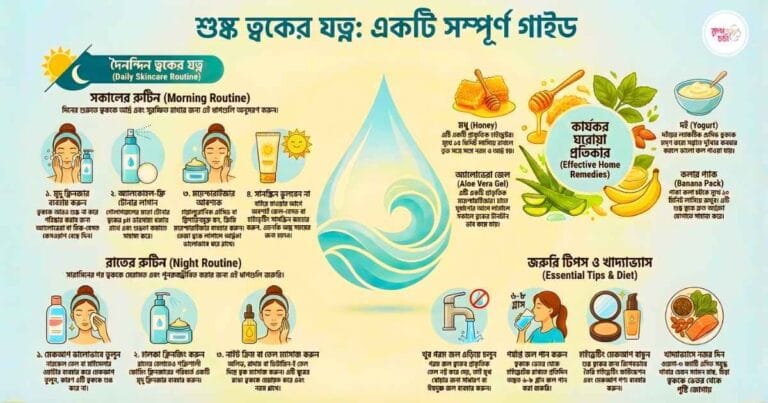 শুষ্ক ত্বকের ঘরোয়া যত্ন