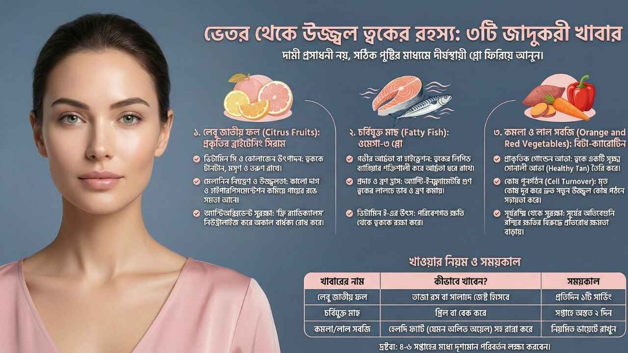 No glow on your face