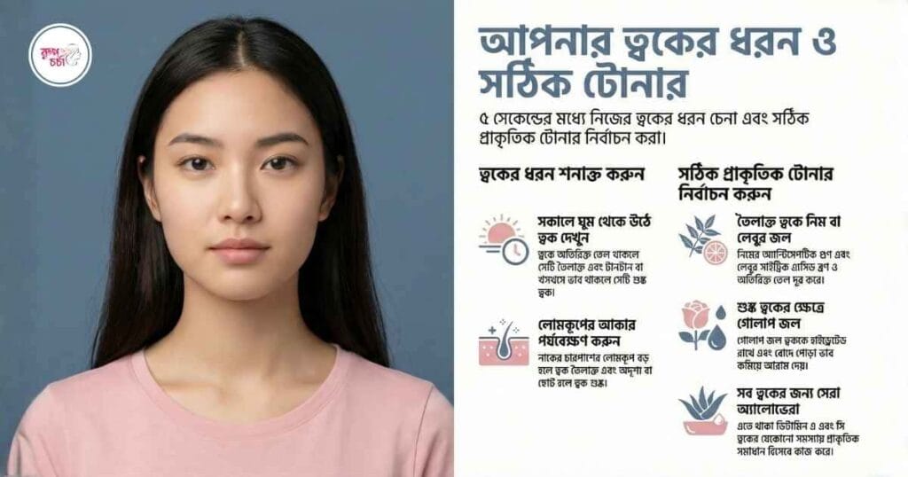ত্বকের ধরন ও সঠিক টোনার