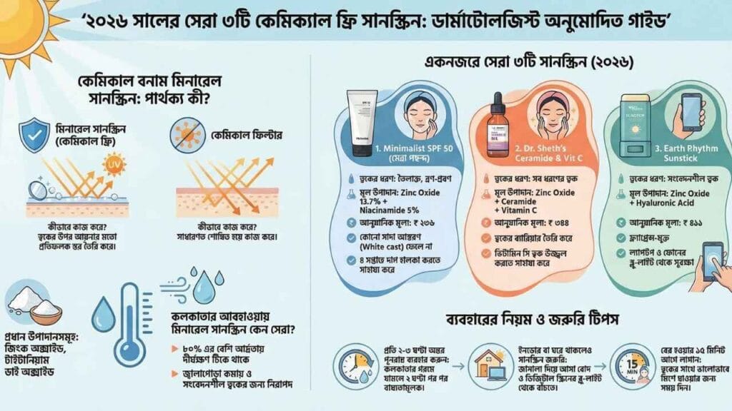 Chemical Free Sunscreen 2026 – সেরা ৭টি (দাম ও রিভিউ সহ) 1 Chemical Free Sunscreen