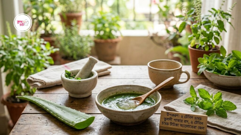 tulsi-summer-skin-care-alovera